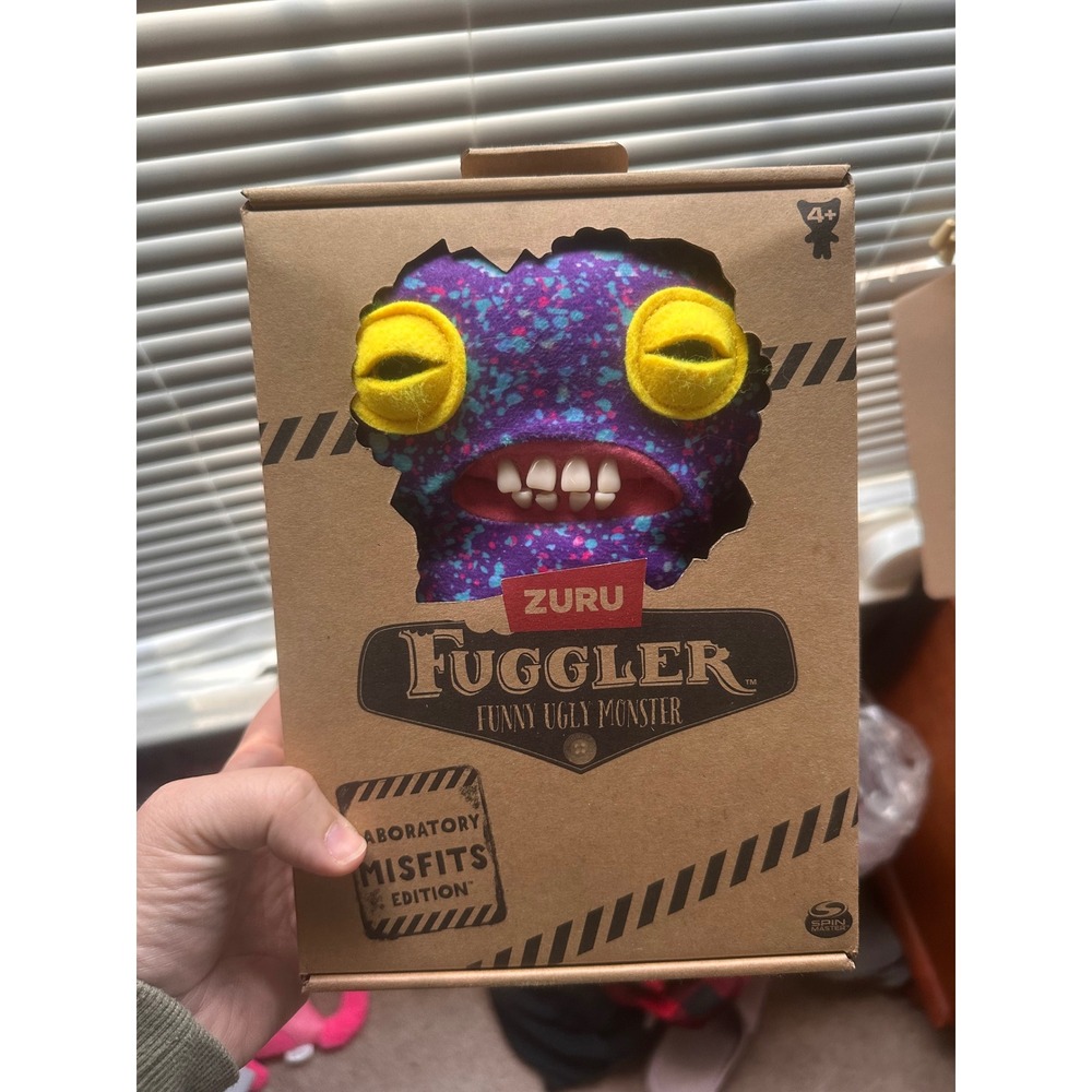Zuru Fuggler Funny Ugly Monster Laboratory Misfits Edition Purple Speckled Plush
